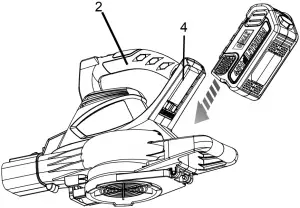 greenworks 40V Brushless Blower Fig. 5a