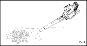 greenworks 40V Brushless Blower Fig. 8