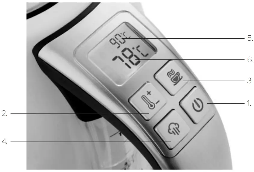 DISPLAY WITH CONTROL BUTTONS