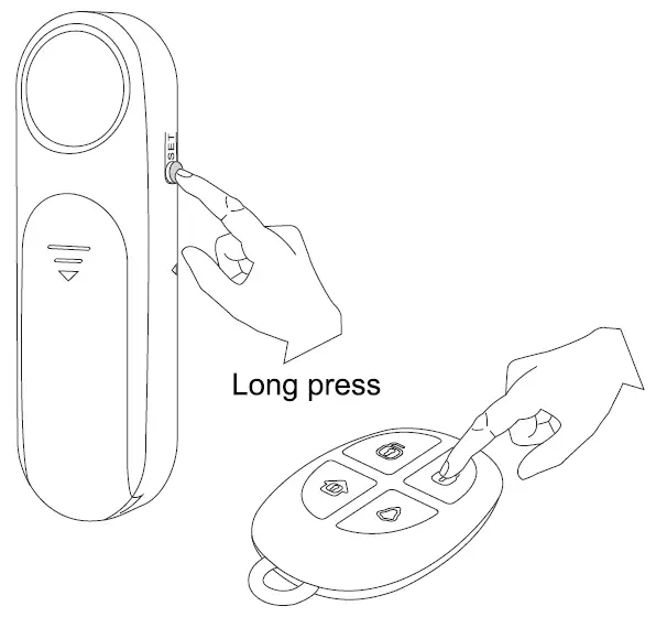 AKOYU D121x2+RC533 Wireless Door Open Chime Kit 2