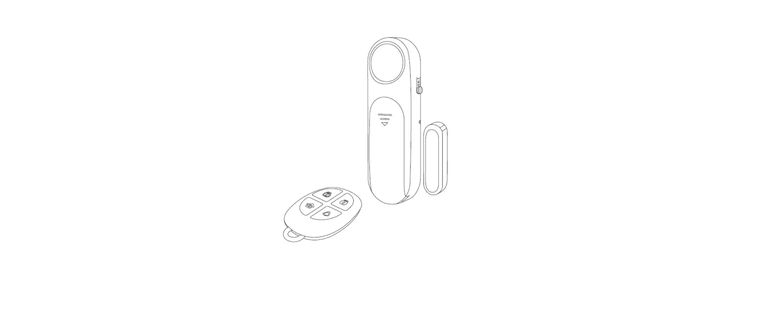 Akoyu D121x2+rc533 Wireless Door Open Chime Kit User Manual Akoyu D121x2+rc533 Wireless Door Open Chime Kit User Manual