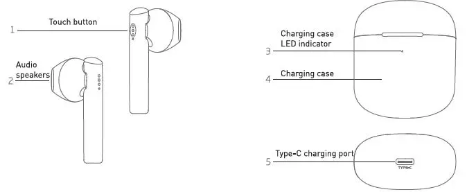 TELLUR TLL511421 Aura True Wireless Stereo Earphones-1