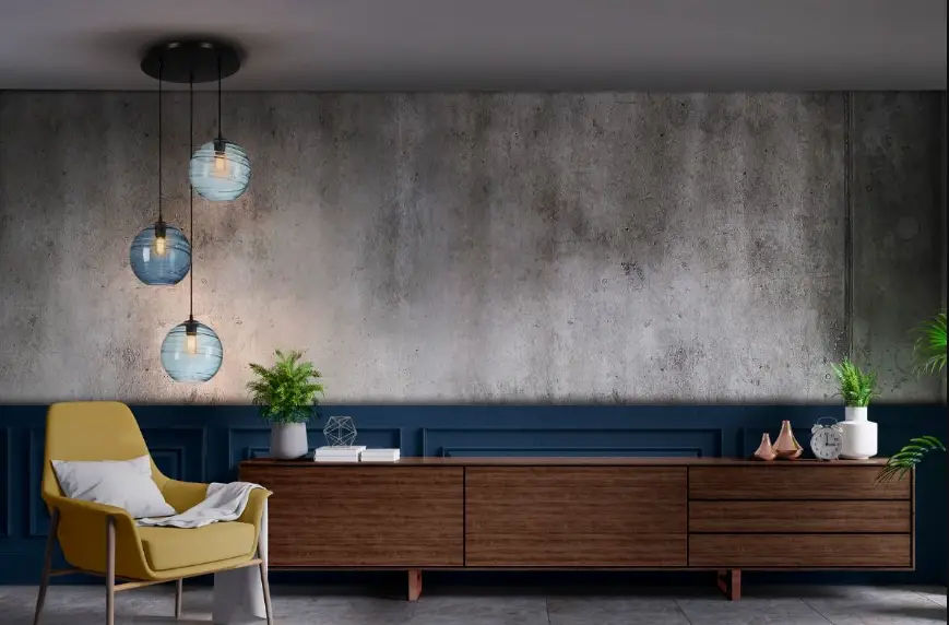 Schuller 197366 Ceiling Pendant 3 Light Dark Light Blue Shades Instruction Manual