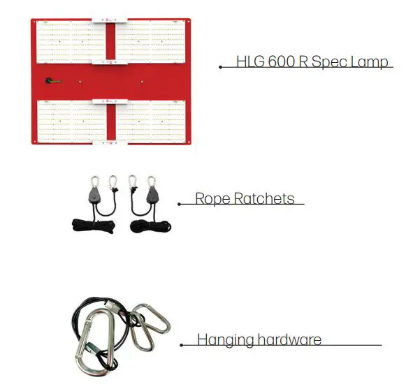 Horticulture LED Grow Light User Manual - PACKAGE INCLUDES