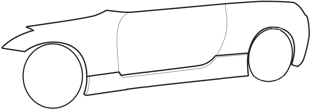 STREET AERO ACM Cross Faded Side Splitter Set