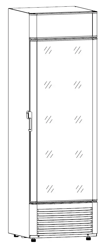 PREMIUM LEVELLA PRF155DX Single Door Merchandiser Refrigerator - cover