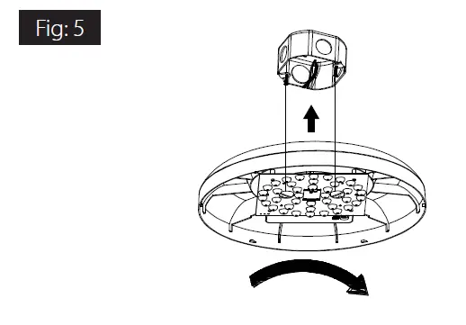 RAB KLED6R12YHC Flush Mount Light fig 6