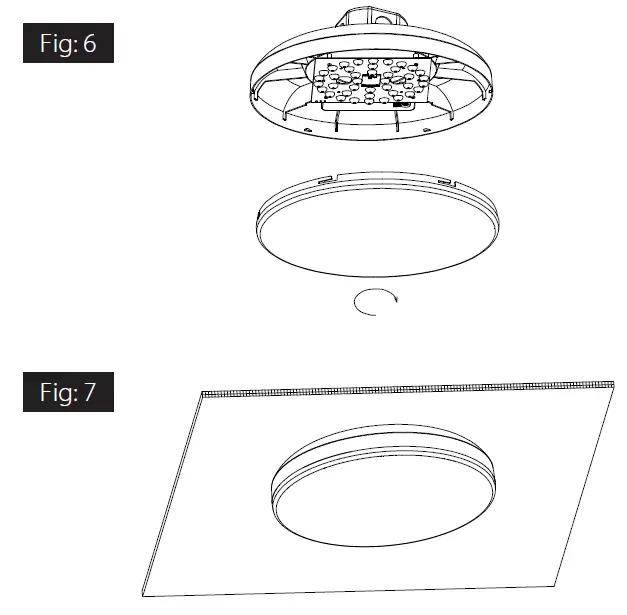 RAB KLED6R12YHC Flush Mount Light fig 7
