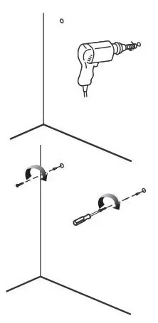 AZATOM Studio Cinemax 2.1 Ch Home Theater System Instruction Manual - Drill holes as marked