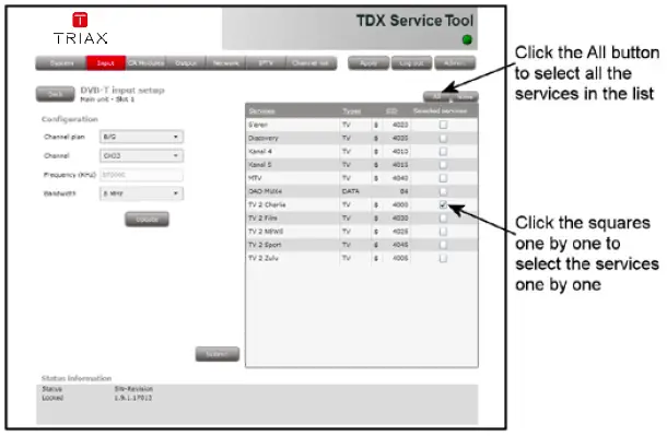 TRIAX TDX DVB-T2 Input Demodulator-18