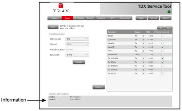 TRIAX TDX DVB-T2 Input Demodulator-20