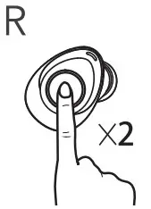 MEBUYZ True Wireless Earbuds E19 -daoble