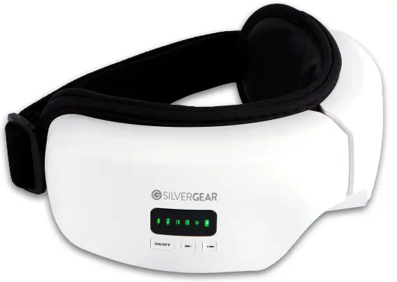 SILVERGEAR Eye Massage Device with Heat Compression Bluetooth