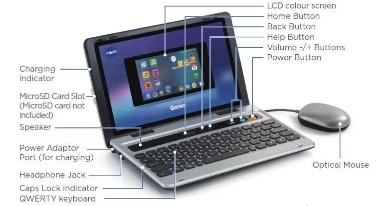 vtech Genio My First Laptop - Key Features