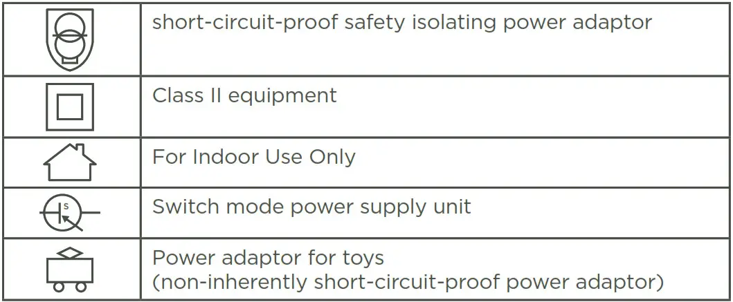 vtech Genio My First Laptop - symbols on the power