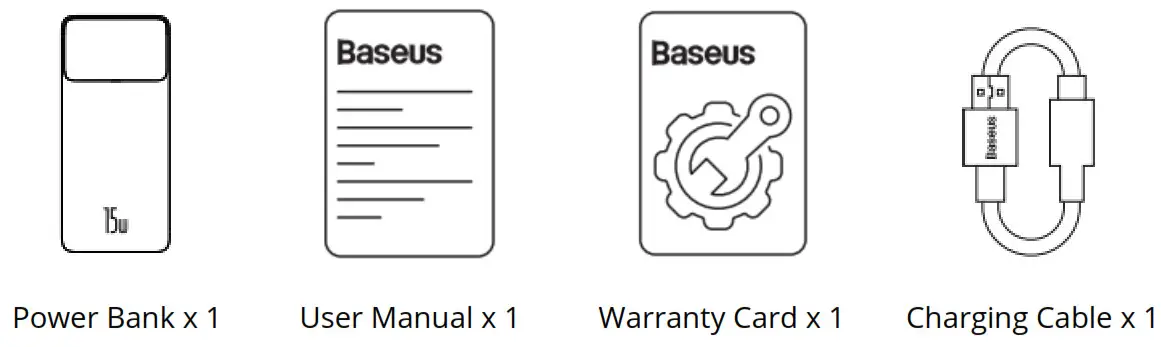 Baseus PPDML-J02 Power Bank Bipow Digital Display 20000mAh - 1