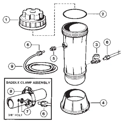 HAYWARD CL100 110 CL200 220 Automatic Chlorine Feeders SPARE PARTS2