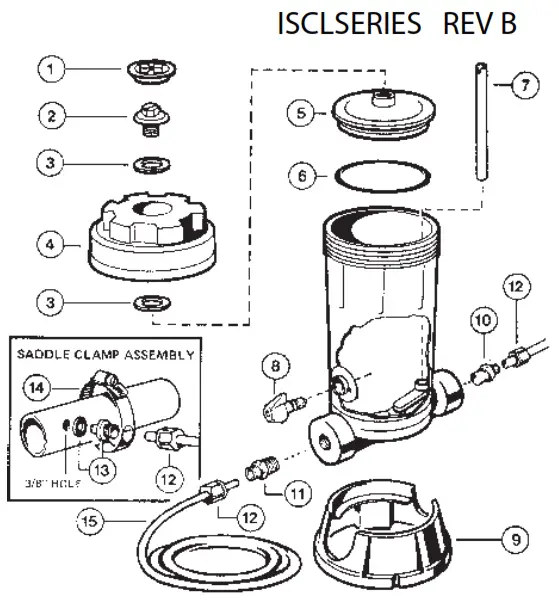 HAYWARD CL100 110 CL200 220 Automatic Chlorine Feeders SPARE PARTS3