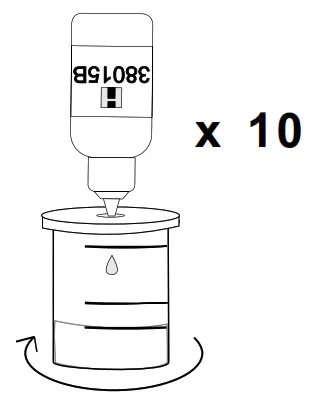 HANNA instruments HI 38015 Chloride Extended Range Test Kit - swirling