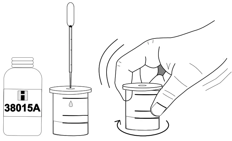 HANNA instruments HI 38015 Chloride Extended Range Test Kit - tight circles
