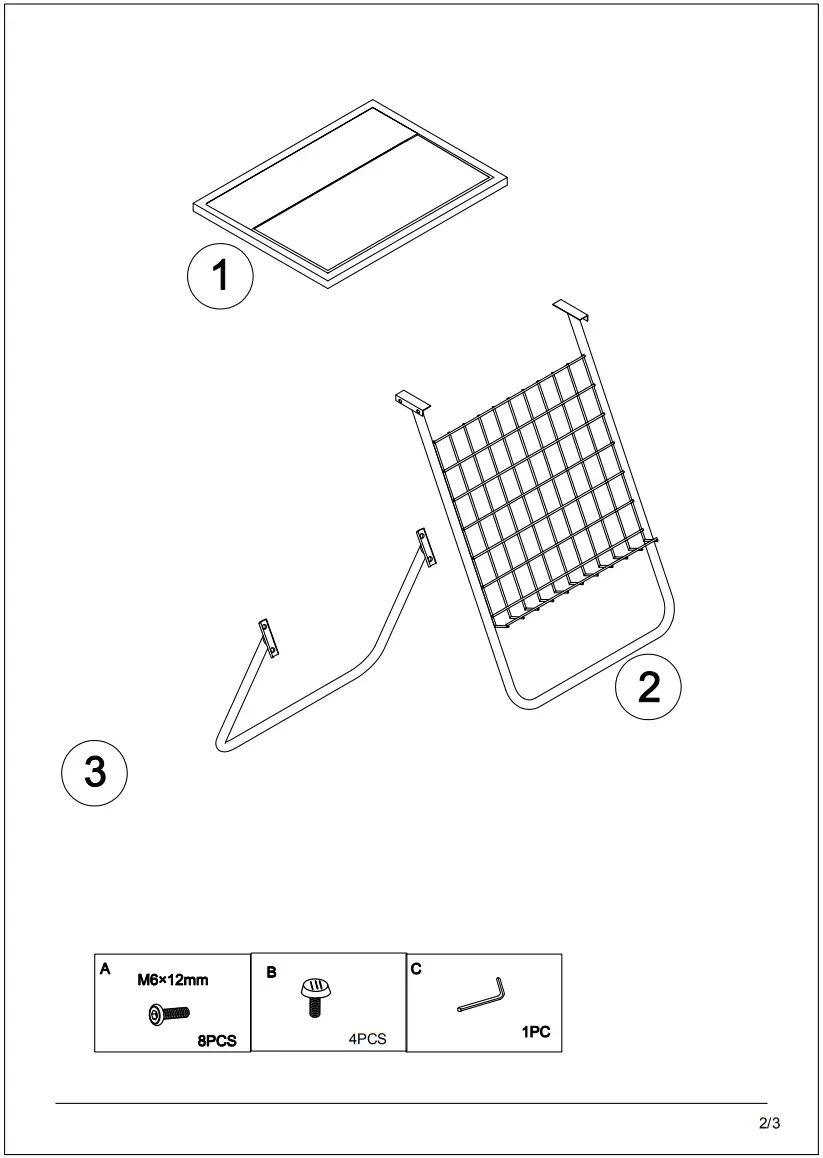 Tribesigns FFHD XK00121 Gold Short Rectangle Acrylic Tabletop End Table - FIGURE 1