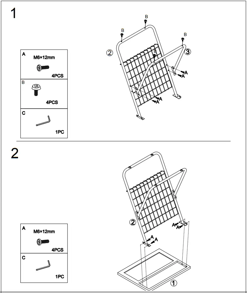 Tribesigns FFHD XK00121 Gold Short Rectangle Acrylic Tabletop End Table - FIGURE 2