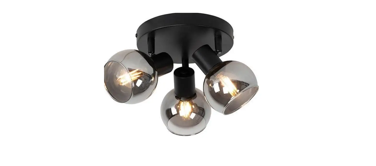 Qazqa Vidro Cl Black Art Deco Ceiling Lamp Instruction Manual