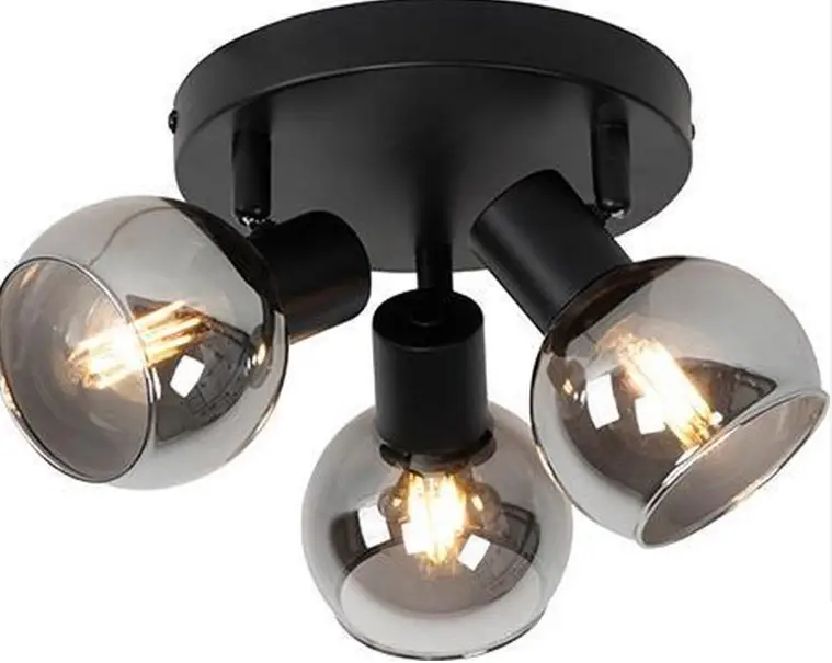 QAZQA Vidro CL Black Art Deco Ceiling Lamp