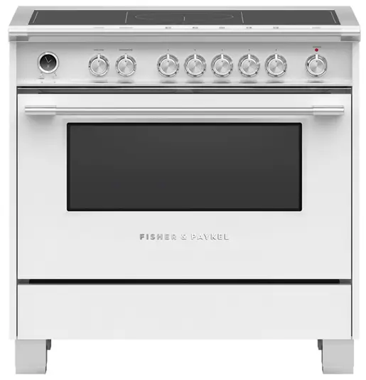 FISHER PAYKEL OR36SCI6W1 Induction Range 36 5 Zones with SmartZone Self cleaning