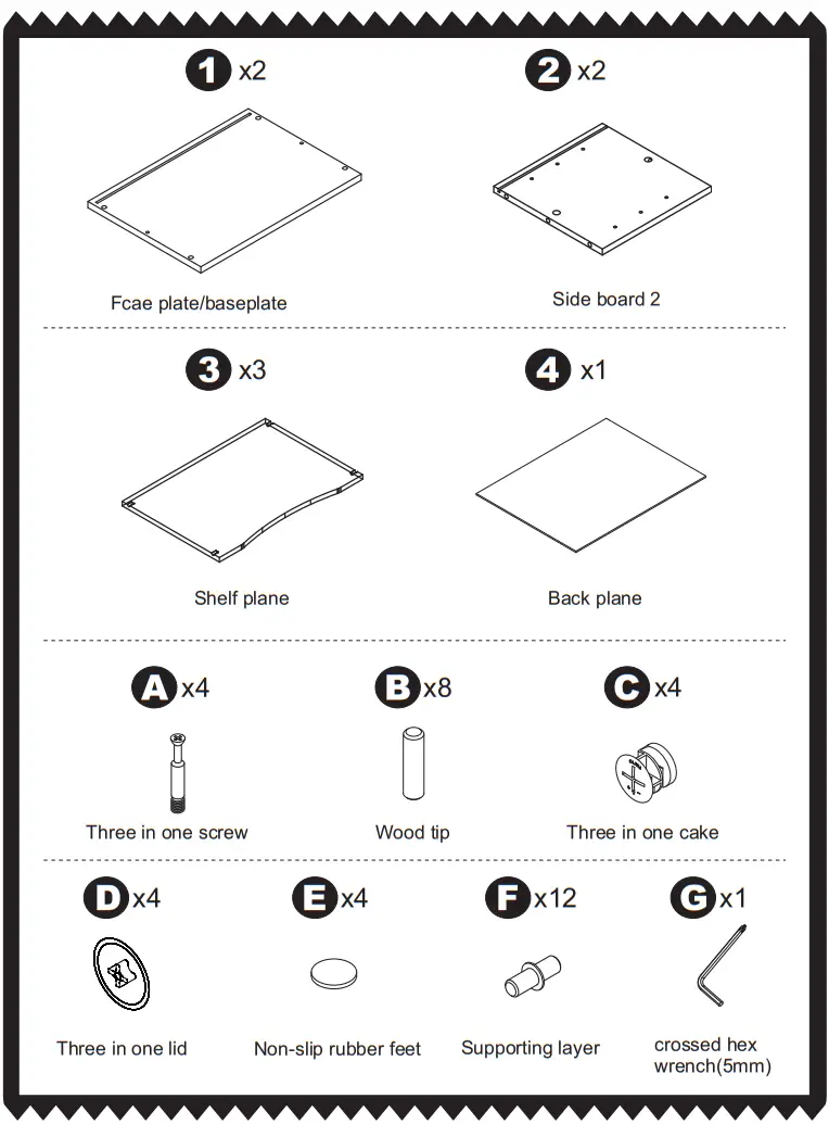 FITUEYES DO403506WO Wood Desk Paper Sorter Organizer - fig 1