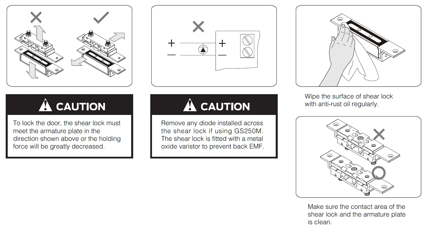 GIANNI GS250 Series Mini Shear Lock 10