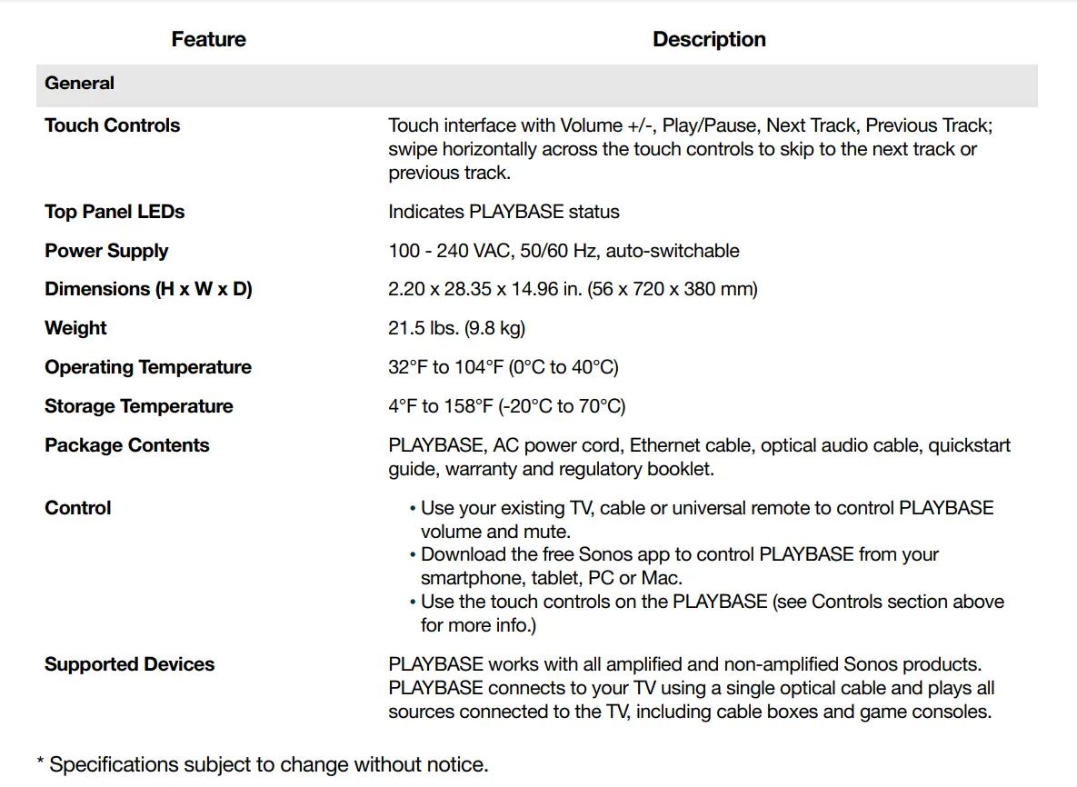 Sonos Playbase - Sleek Soundbase for TV-16