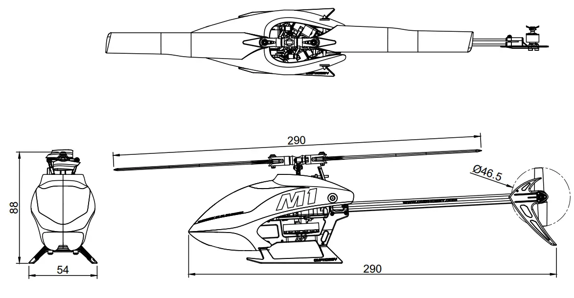OMPHOBBY M1 RC Helicopter - LOCATE AN APPROPRIATE LOCATION 17