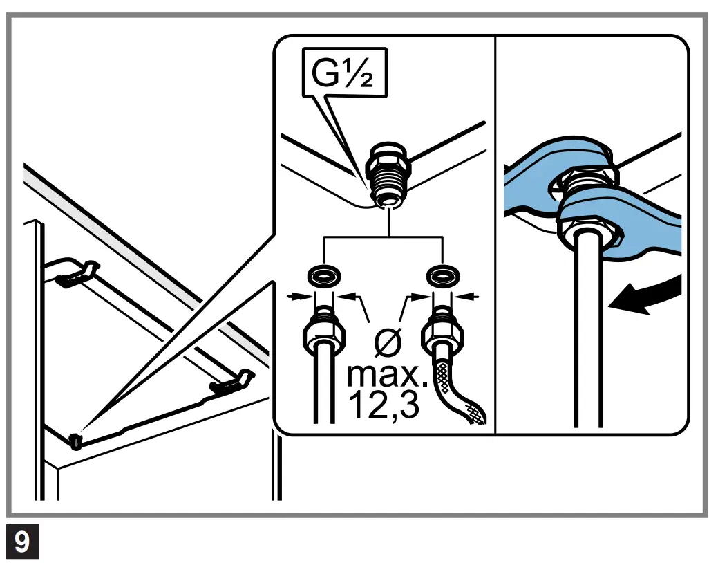 Positioning the appliance illustration