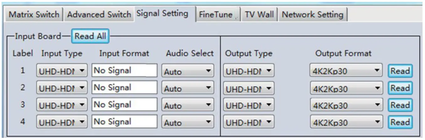 VigilLink VLMX 44VW 4x4 HDMI 2.0 Matrix with Seamless switching and videowall 18Gbps - Figure 10