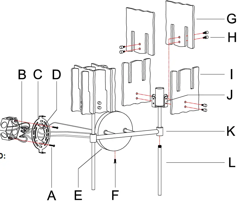 LNC Y67RAJLWS87W288 Exalted 2-Light Polished Gold and Matte Black 2