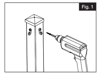 FREEDOM 73050520 2.5-in x 2.5-in x 6-ft Matte Black Aluminum Deck Post - fig1