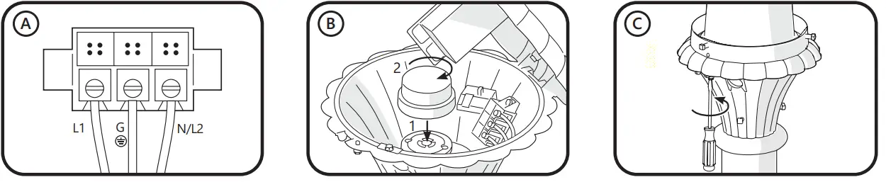 GE current GEH6079 Evolve EPAM Outdoor Lighting Decorative Post Top-FIG4