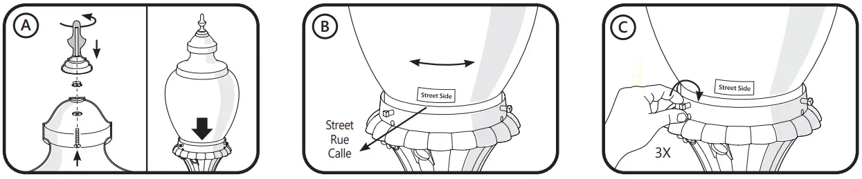 GE current GEH6079 Evolve EPAM Outdoor Lighting Decorative Post Top-FIG5