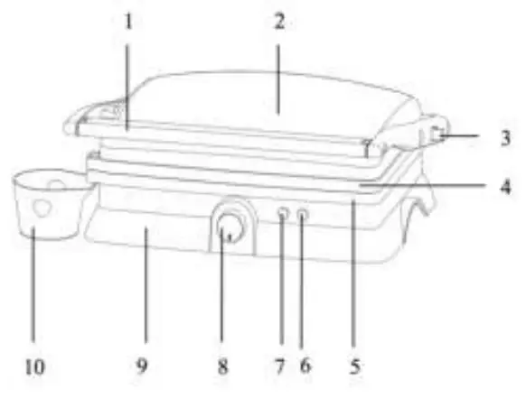 H Koenig GR20 Contact Grill - fig 1