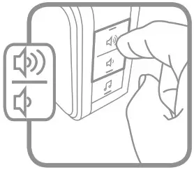 Honeywell Home RDWL515A2000 Portable Wireless Doorbell - Adjust the Volume