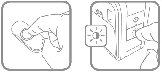 Honeywell Home RDWL515A2000 Portable Wireless Doorbell - Change the Halo Light Color