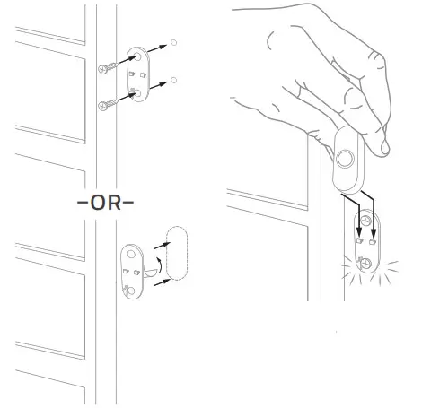 Honeywell Home RDWL515A2000 Portable Wireless Doorbell - Install Push Button 1