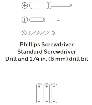 Honeywell Home RDWL515A2000 Portable Wireless Doorbell - To install you will need
