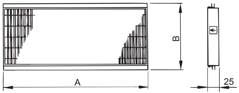 MITSUBISHI ELECTRIC PZ-15RFP-E Advanced High Efficiency Filter - fig 1