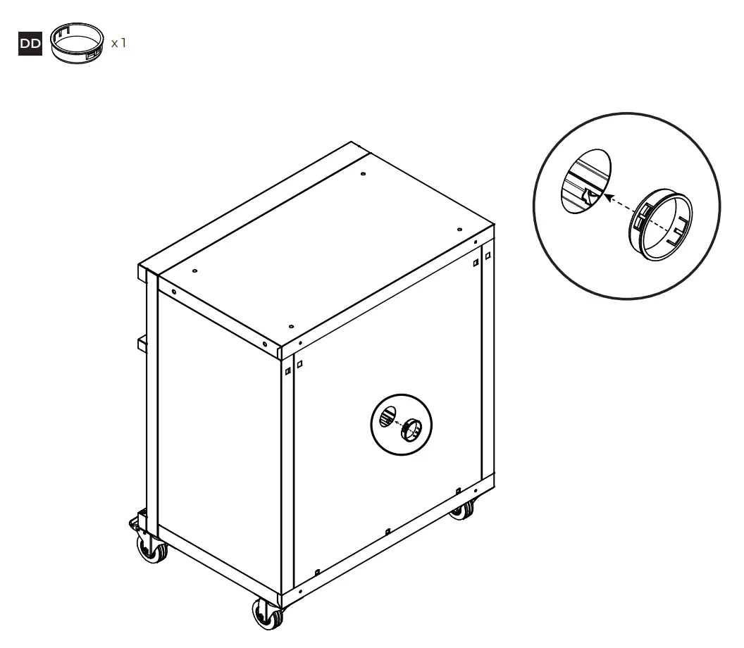 Attach electrical bushing