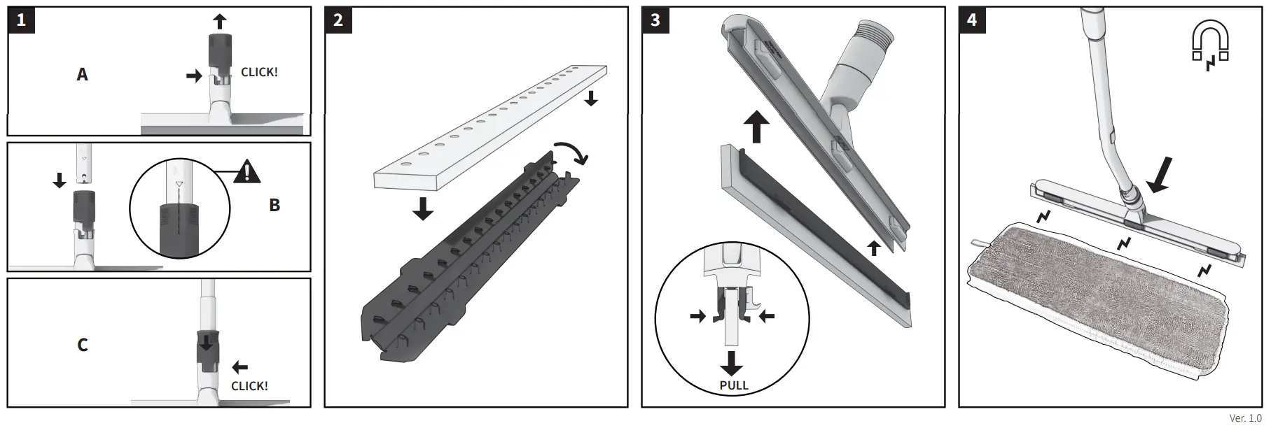 wecoline Curved Ergo Telescopic Handle - Instructions1