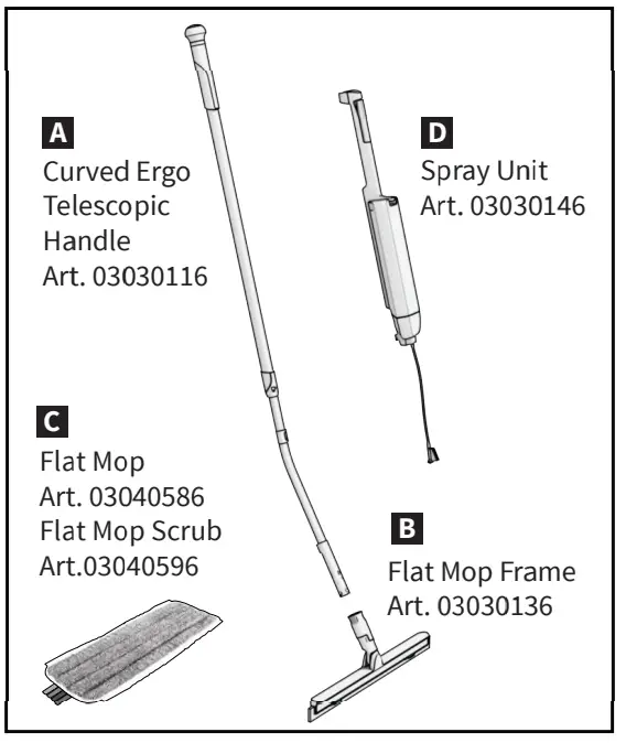 wecoline Curved Ergo Telescopic Handle - Overview