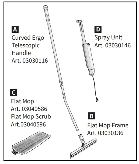 wecoline Curved Ergo Telescopic Handle - Overview1