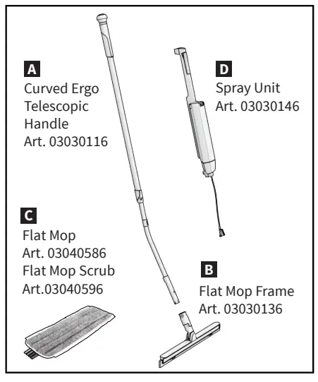 wecoline Curved Ergo Telescopic Handle - Overview3